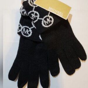 Michael Kors Black knit gloves